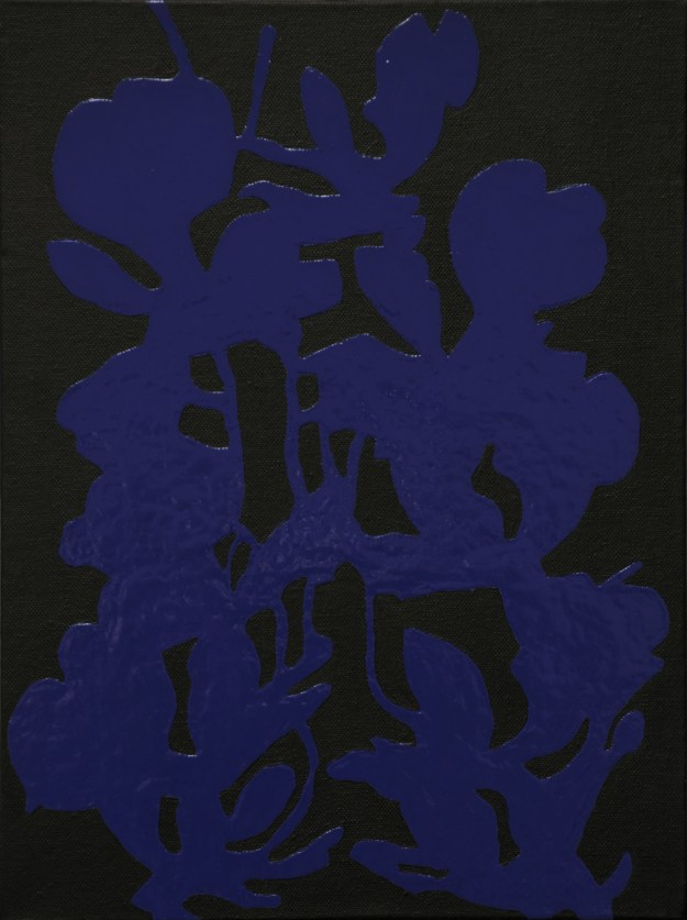 "Blue plant" acryl and oil on canvas 30x40cm 2013
